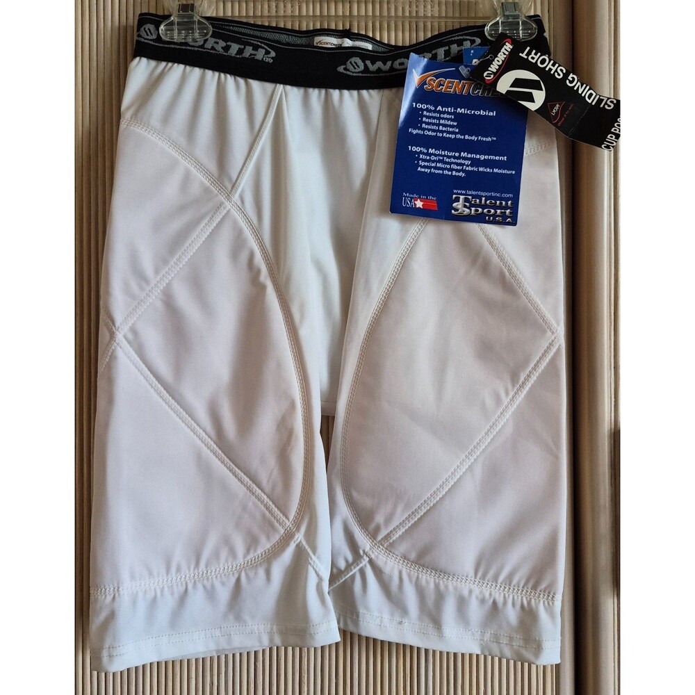 Worth Men's Sliding Short Size Large 34-36 Baseball Sports Athletic Cup Pocket